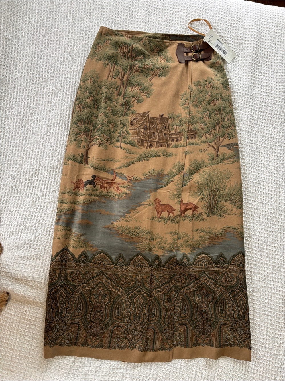NWT Vintage Ralph Lauren
Balmoral Dog Hunt Cabin Sz 4
Wool Blend Wrap Skirt New - Picture 2 of 9
